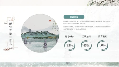浅色创意古风通用PPT模板