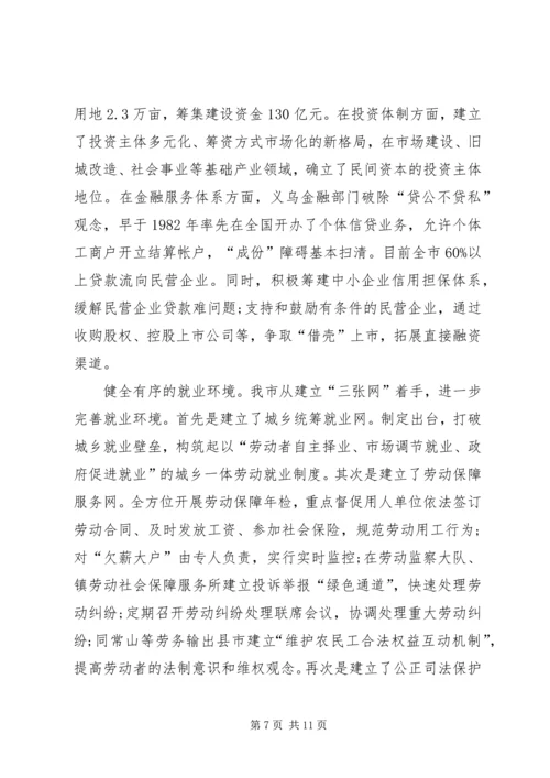 市加快民营经济发展情况汇报.docx