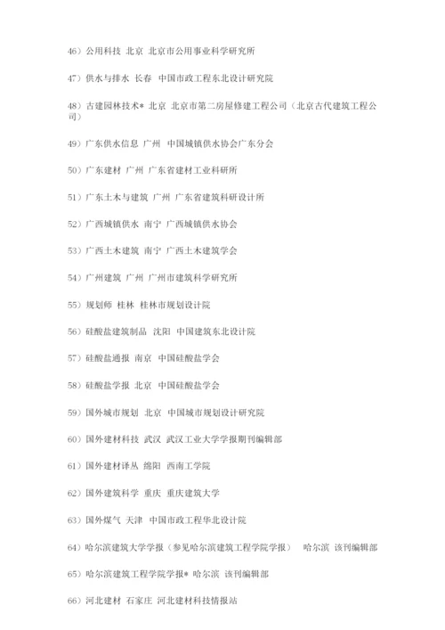 建筑类杂志大全.docx