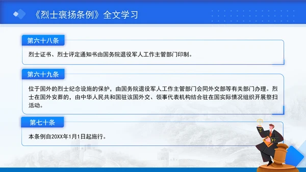 2024年新修订烈士褒扬条例解读全文学习PPT课件