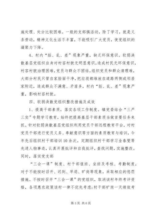 乡镇软弱涣散基层党组织整顿调研报告.docx