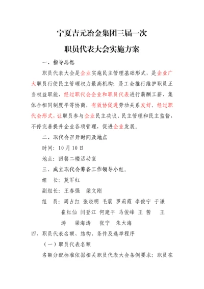 一届一次职代会实施专业方案.docx