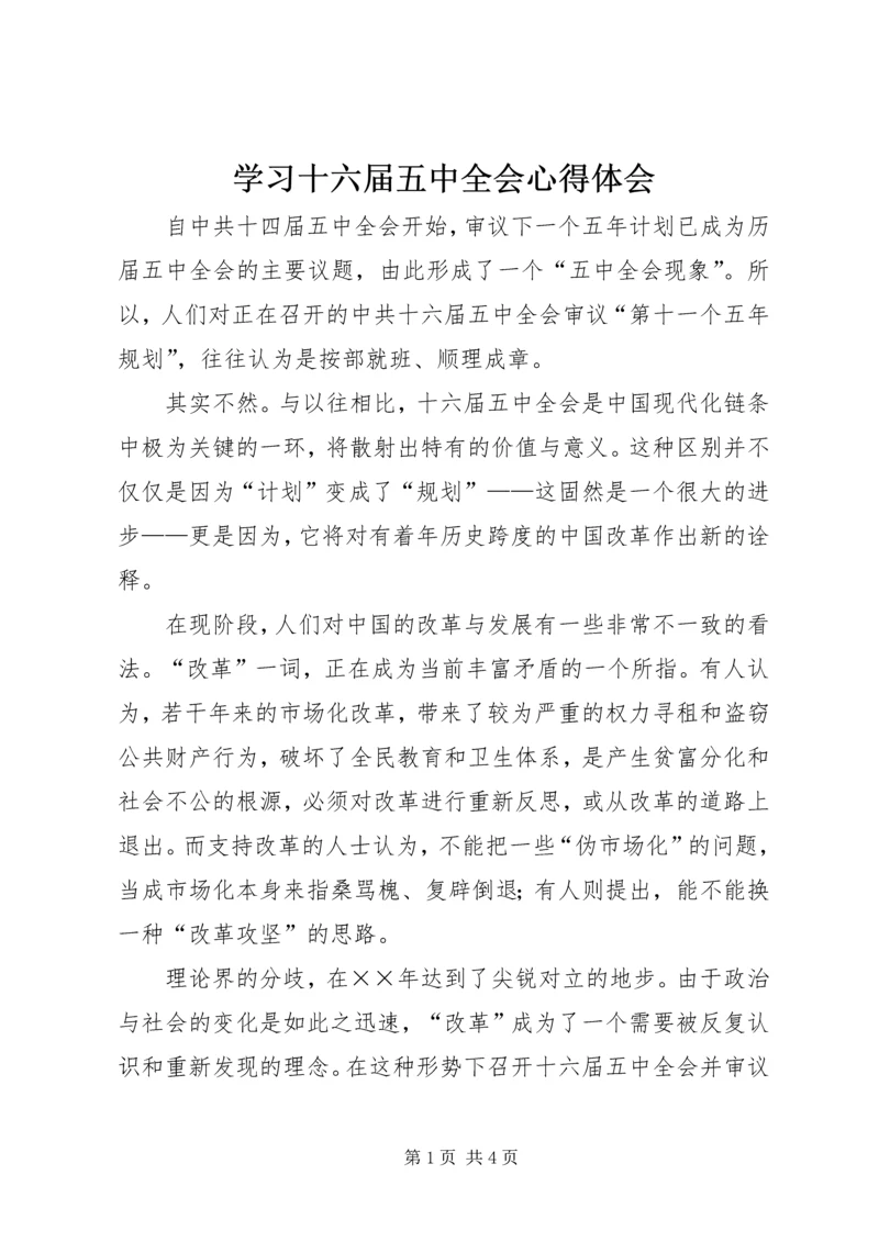 学习十六届五中全会心得体会 (7).docx