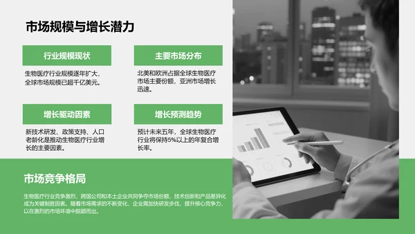 绿色商务风典型病例汇报与总结PPT模板