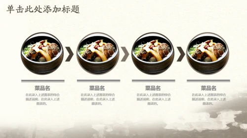 中国传统美食文化饮食餐饮味道通用PPT模板