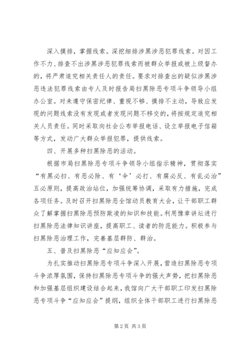 图书馆扫黑除恶专项斗争开展情况自查报告.docx