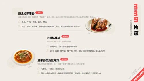 成都旅游小吃美食攻略通用PPT下载