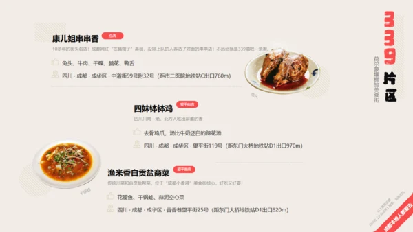 成都旅游小吃美食攻略通用PPT下载