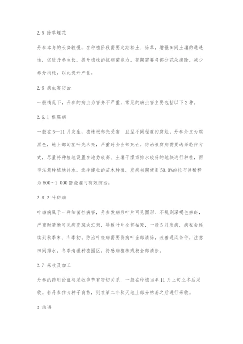 丹参高产栽培技术要点.docx