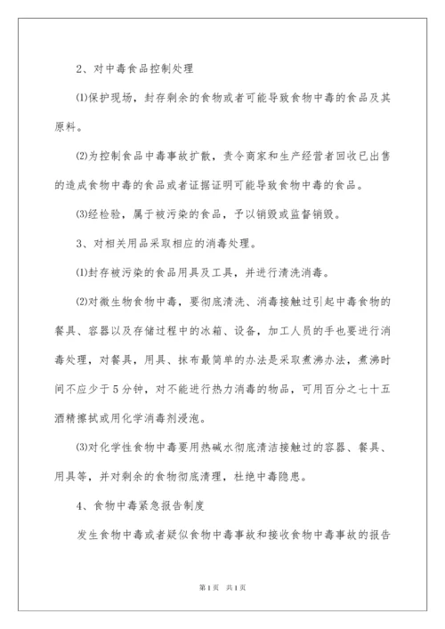 2022小学食品安全应急预案范文.docx