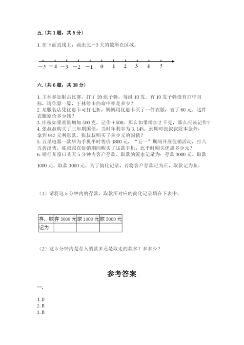 小学毕业班数学检测卷附参考答案（a卷）.docx