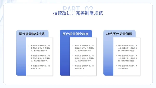 蓝色大气医疗医学医药年中总结汇报工作PPT模板