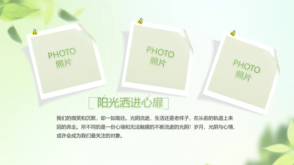 遇夏文艺小清新工作总结汇报动态PPT
