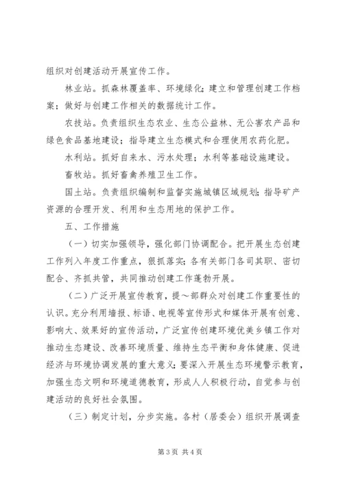 镇XX年度生态创建工作方案.docx