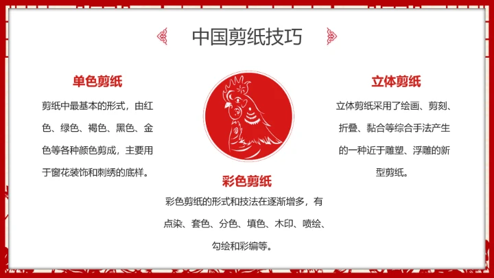 剪纸文化 中国传统文化介绍课件