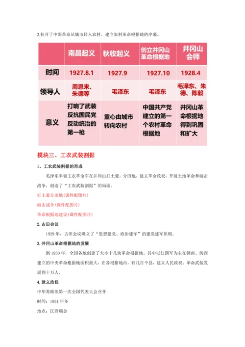 第16课 毛泽东开辟井冈山道路   教案