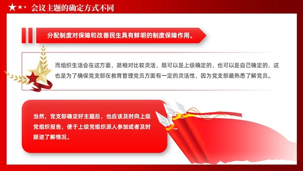 党建党员干部党课小课堂分享民主生活会和组织生活会区别PPT