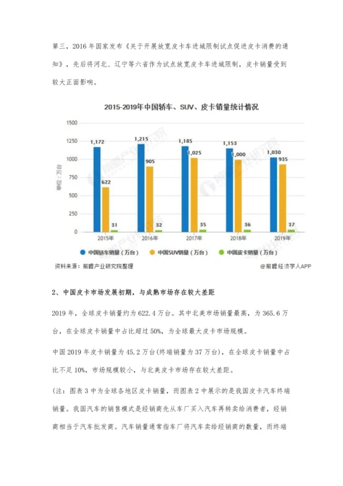 中国皮卡行业市场现状及发展前景分析-新能源皮卡存在较大发展空间.docx