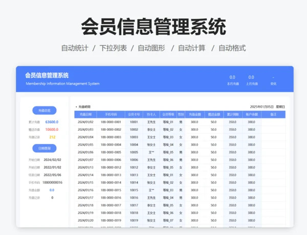 商家会员信息管理系统