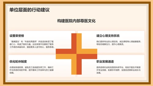 红色插画风中国医师节科普介绍PPT模板