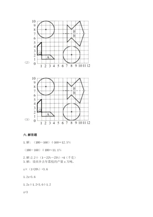 2022六年级上册数学期末测试卷精品（易错题）.docx