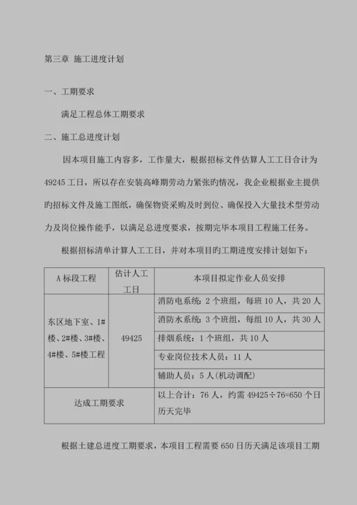 消防工程施工组织设计方案完整版.docx