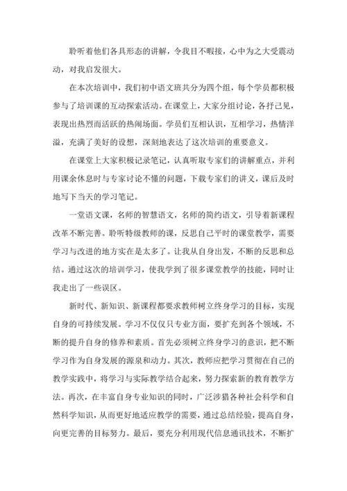 初中语文国培心得体会.docx