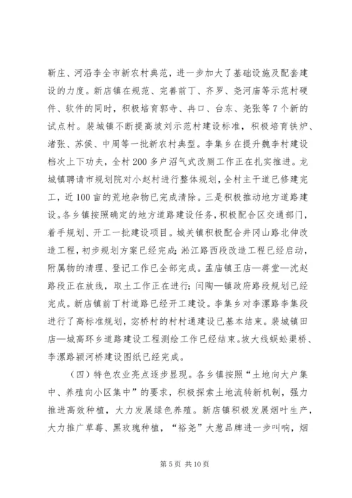 乡镇第一季度重点工作推进情况督查报告.docx