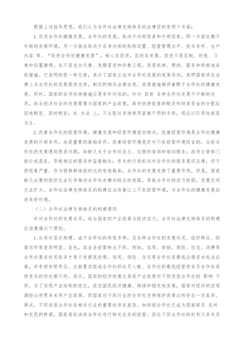 试论合作社法律支持体系的构建.docx