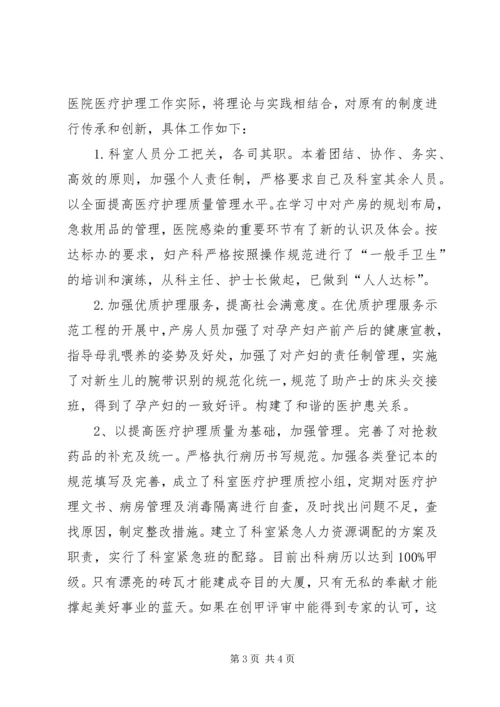 妇产科创甲心得体会.docx