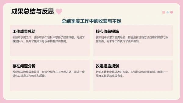 眠眠兔卡通风季度工作报告通用模版