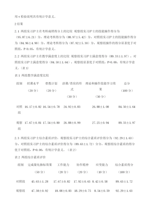 儿科手术室实习护士带教中情景模拟培训应用的效果分析.docx