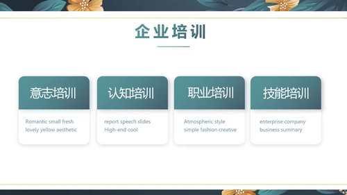 蓝色水彩风化妆品企业宣传动态PPT模板