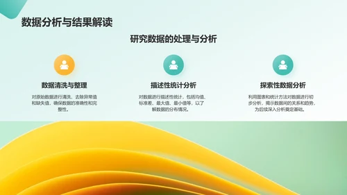 绿色几何风研究生组会汇报PPT模板