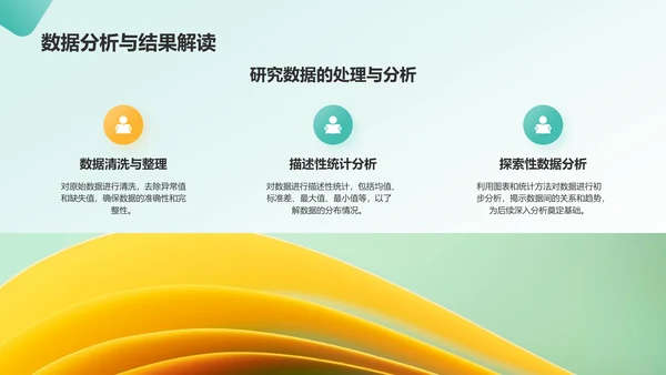 绿色几何风研究生组会汇报PPT模板