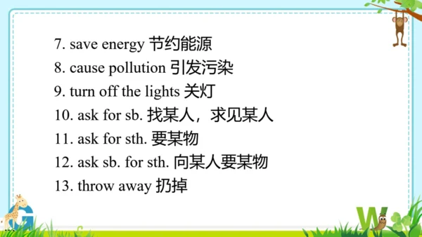 外研版九上本册综合-module 12 Save our world 知识点复习