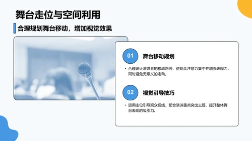 蓝色卡通风英语演讲比赛表现提升技巧PPT模板