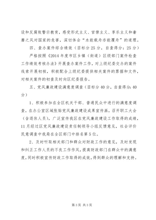 科级领导班子及党风廉政自查报告.docx