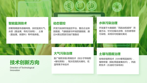 绿色商务风环境污染现状分析与治理PPT模板