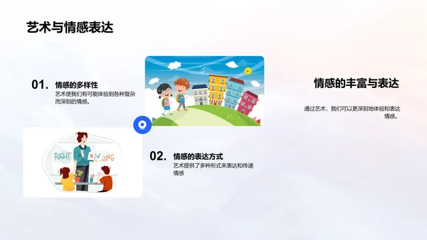 艺术润物生活PPT模板