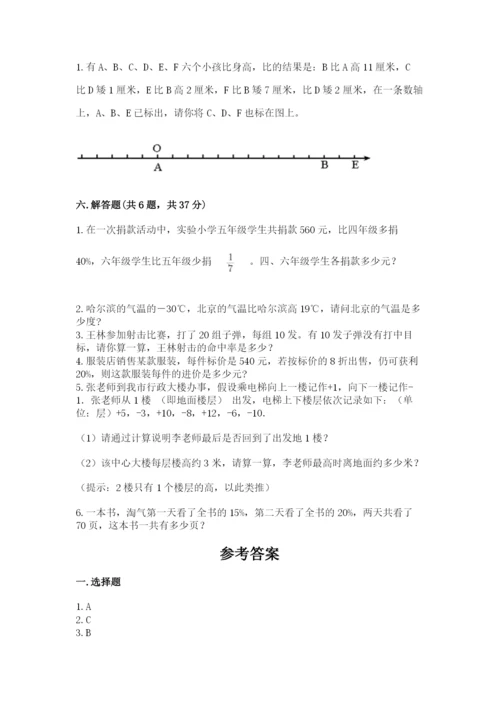 人教版六年级下册数学期末测试卷精品【达标题】.docx