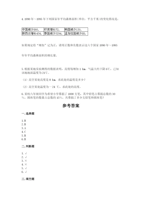 盐池县六年级下册数学期末测试卷完整参考答案.docx