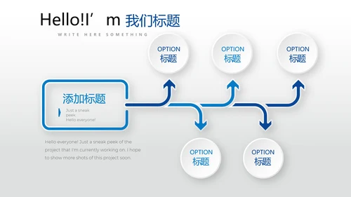 蓝色时尚工作总结述职商务风通用PPT动态模板