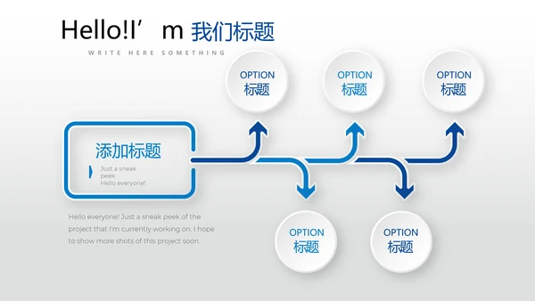 蓝色时尚工作总结述职商务风通用PPT动态模板