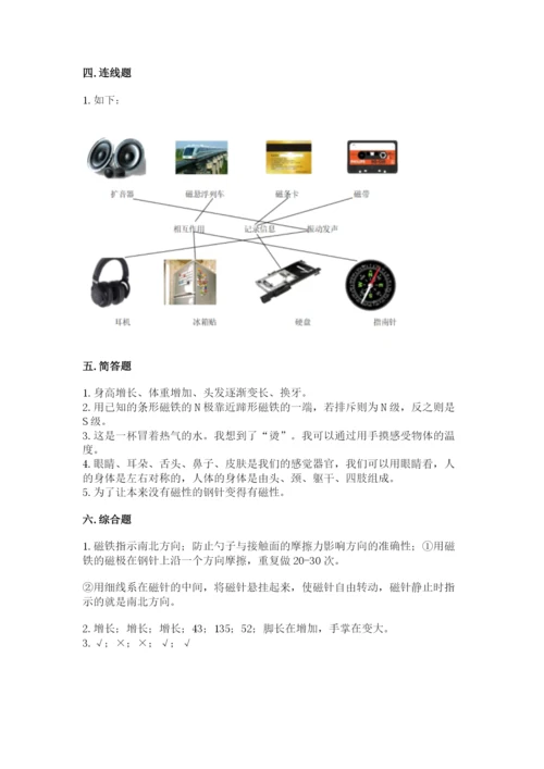 教科版小学科学二年级下册 期末测试卷（精选题）.docx