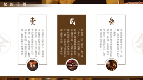 非遗文化油纸伞传统文化通用PPT模板