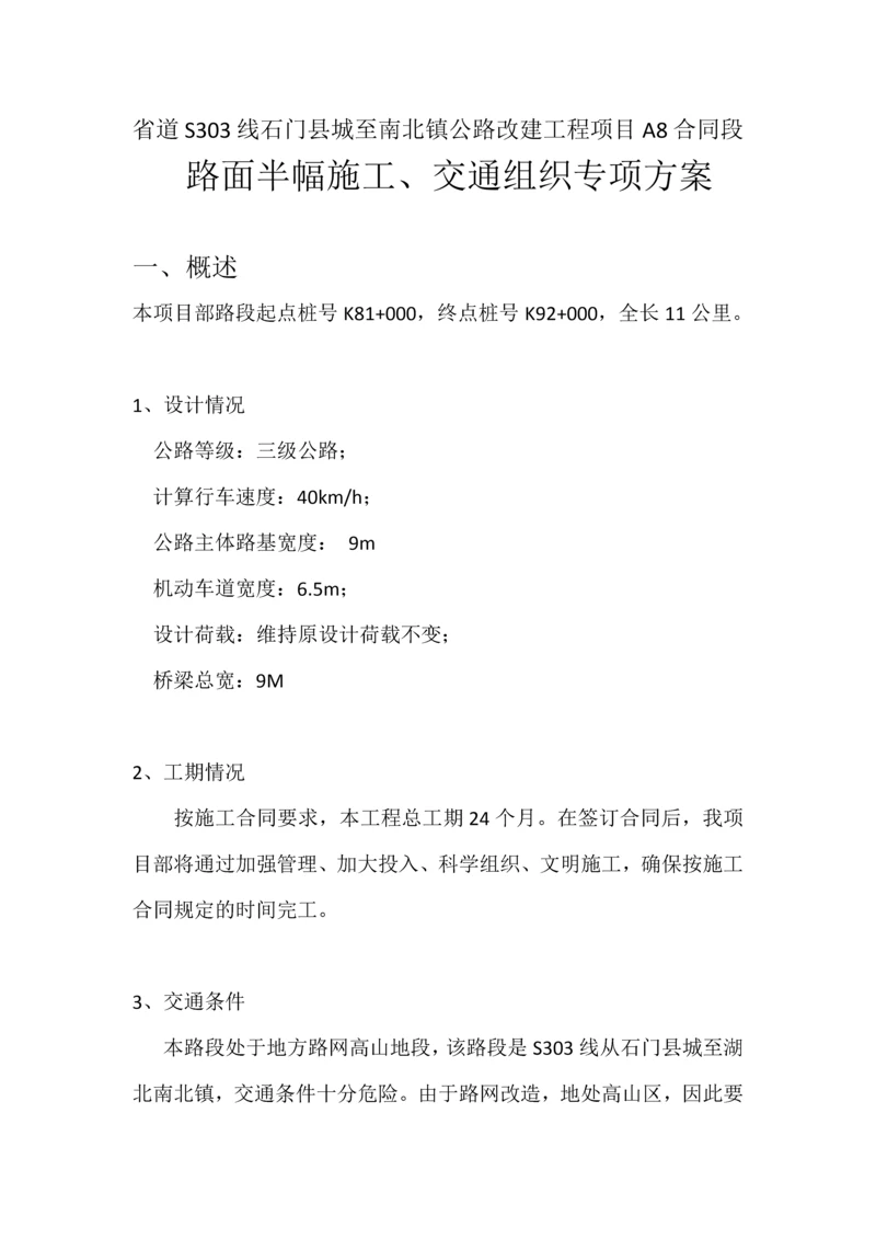 半幅施工安全管理专项方案.docx