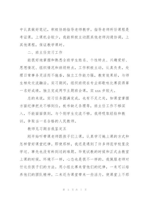 教师见习期自我鉴定6篇.docx