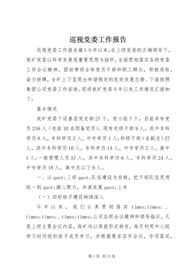 巡视党委工作报告.docx