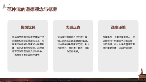 范仲淹介绍通用PPT模板